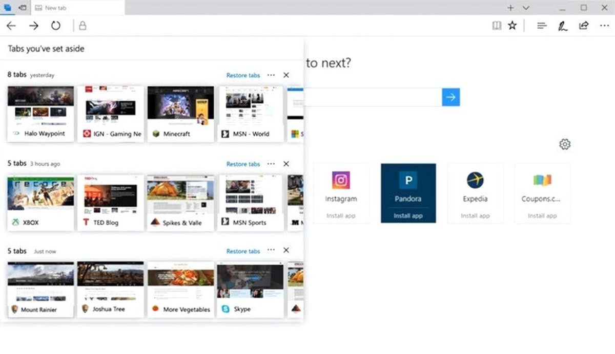 Creators Update, Edge\'i de Değiştirecek!