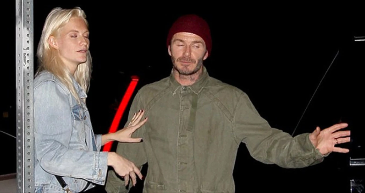 David Beckham ve İngiliz Model Delevingne, İçkili Halde Görüntülendi