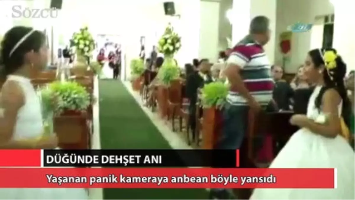 Düğünde Dehşet Kamerada