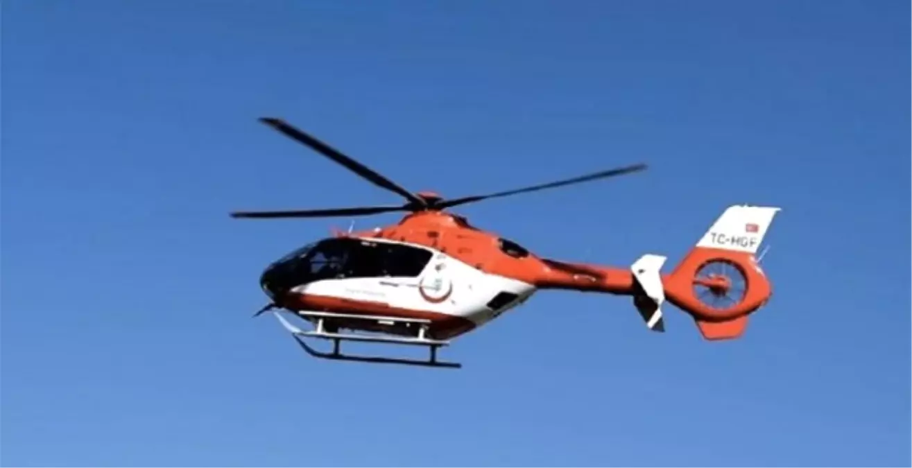 Hamile Kadının Yardımına Ambulans Helikopter Yetişti