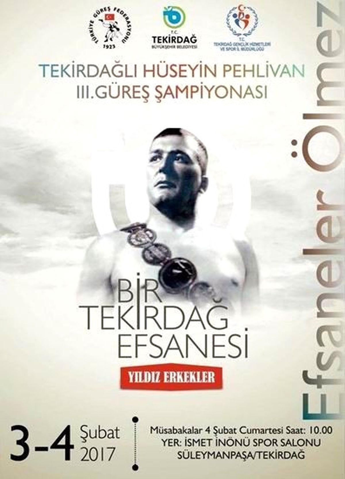 Tekirdağlı Hüseyin Pehlivan 3. Güreş Şampiyonası