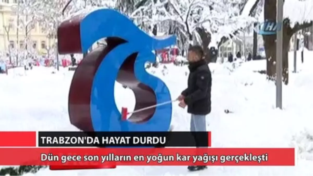 Trabzon\'da Son 57 Yılın En Yoğun Kar Yağışı!