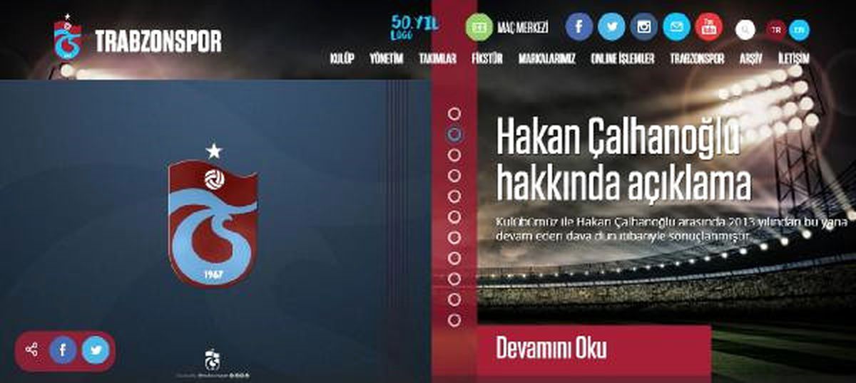 Trabzonspor\'dan Çalhanoğlu Açıklaması