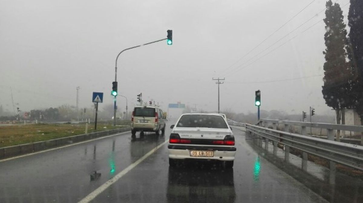 Aydın-Denizli Karayoluna Sis Çöktü