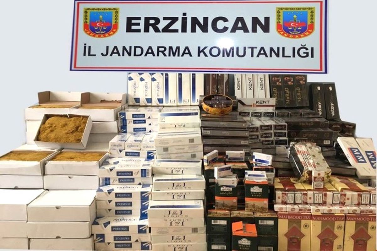 Erzincan da Kaçakçılık Operasyonu