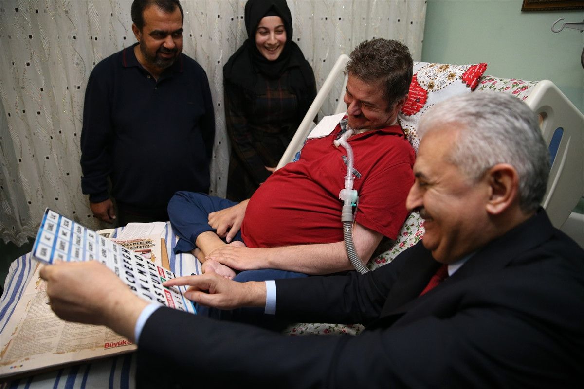 Yıldırım\'ın Als Hastası Asma\'yı Ziyareti
