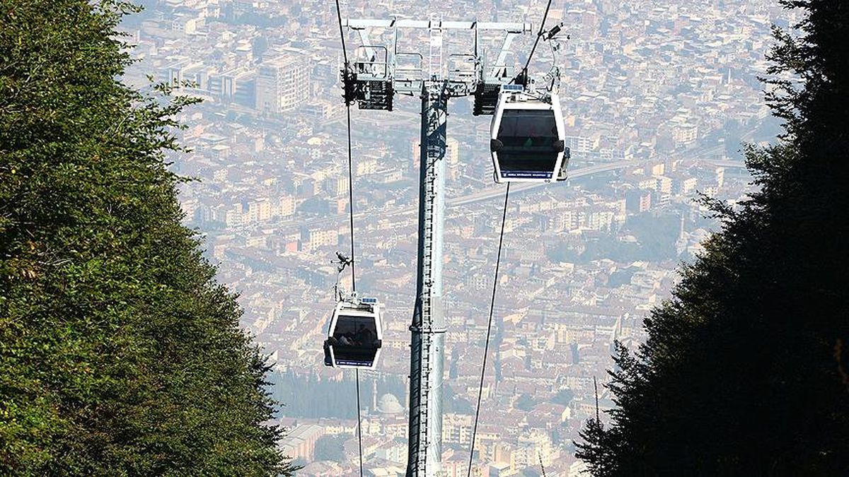 Bursa\'da Teleferik Seferleri İptal Edildi