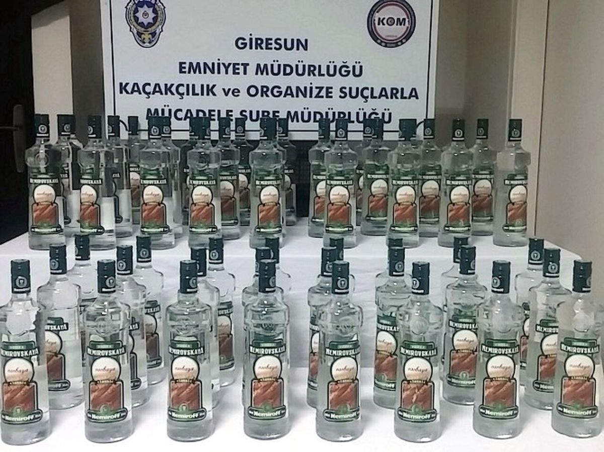 Giresun\'da Kaçak İçki Operasyonu