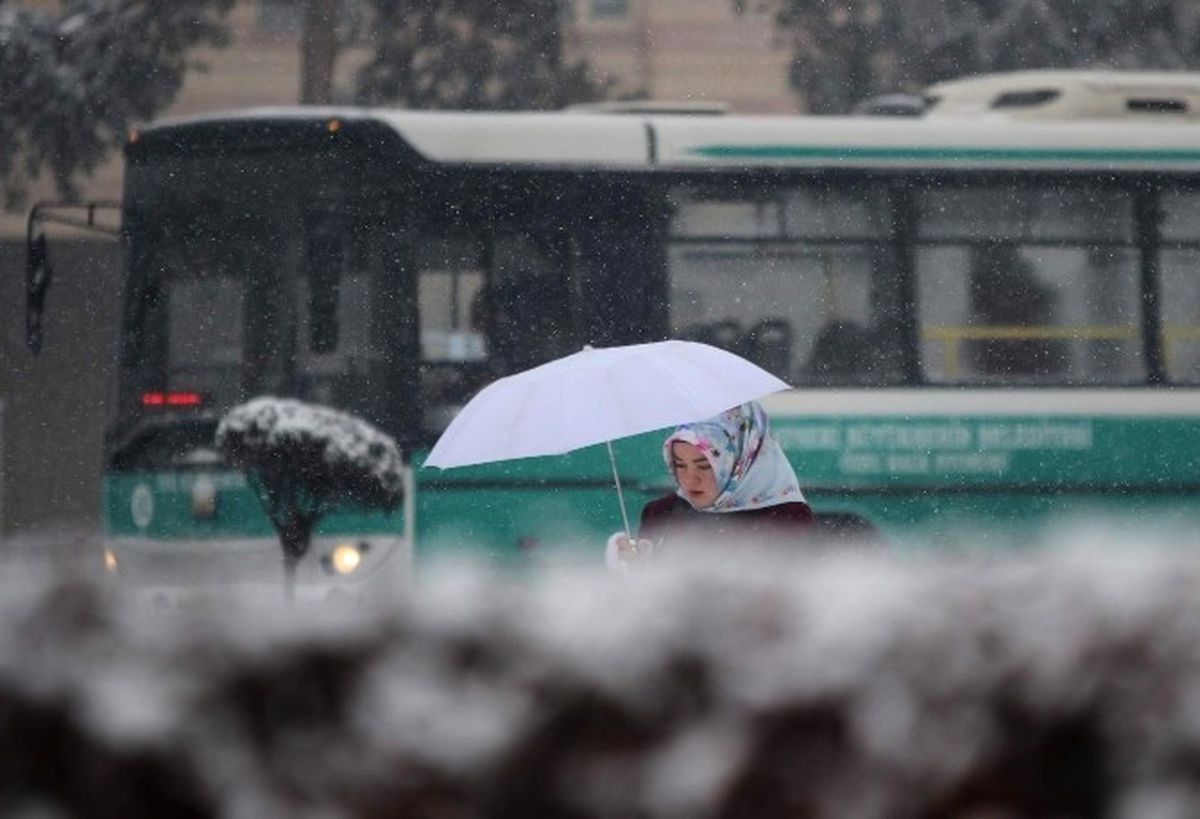 Kayseri\'de Kar Yağışı Etkili Oldu