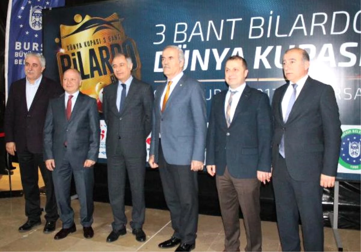 3 Bant Bilardo Dünya Kupası Bursa\'da Başladı