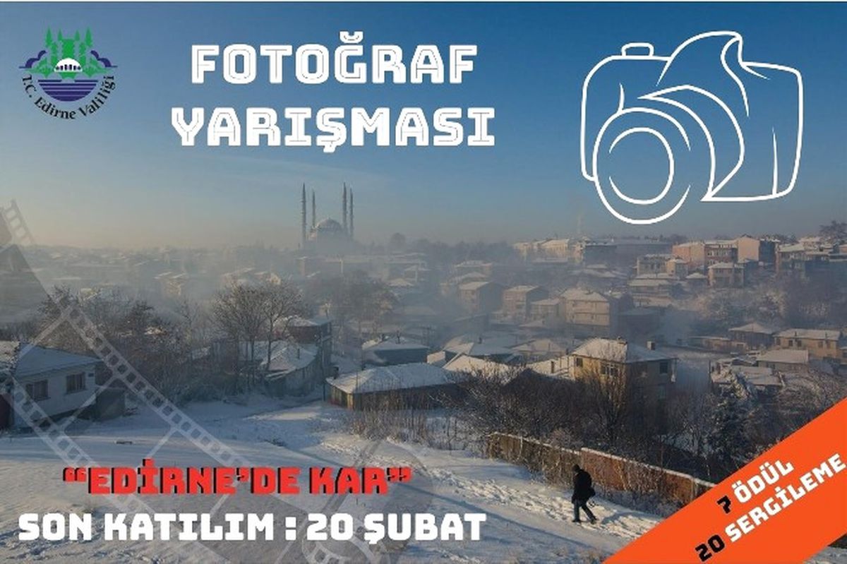 Edirne Valiliğinden \'Kar Fotoğrafı\' Yarışması