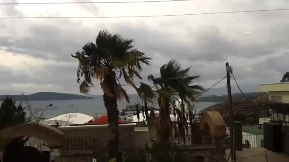 Bodrum\'da Fırtına Etkili Oldu