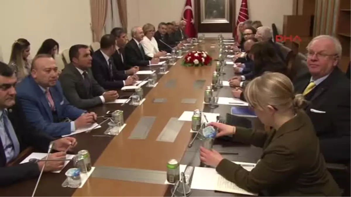 CHP Genel Başkanı Kılıçdaroğlu\'nun Alman Heyetini Kabulü