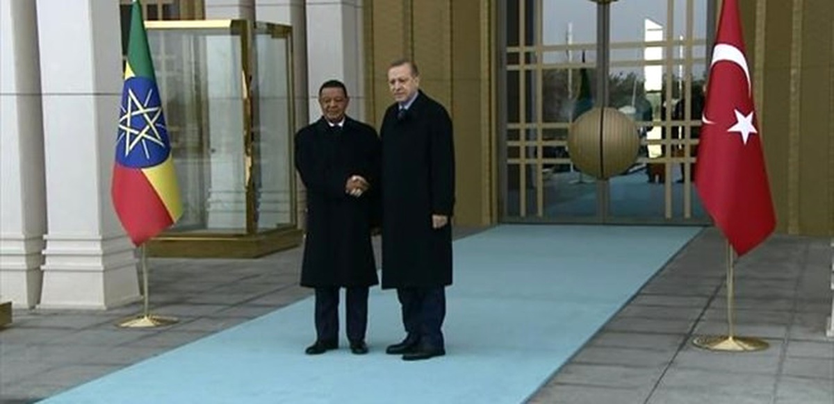 Erdoğan, Etiyopya Cumhurbaşkanı Teshome\'yi Resmi Törenle Karşıladı (2)