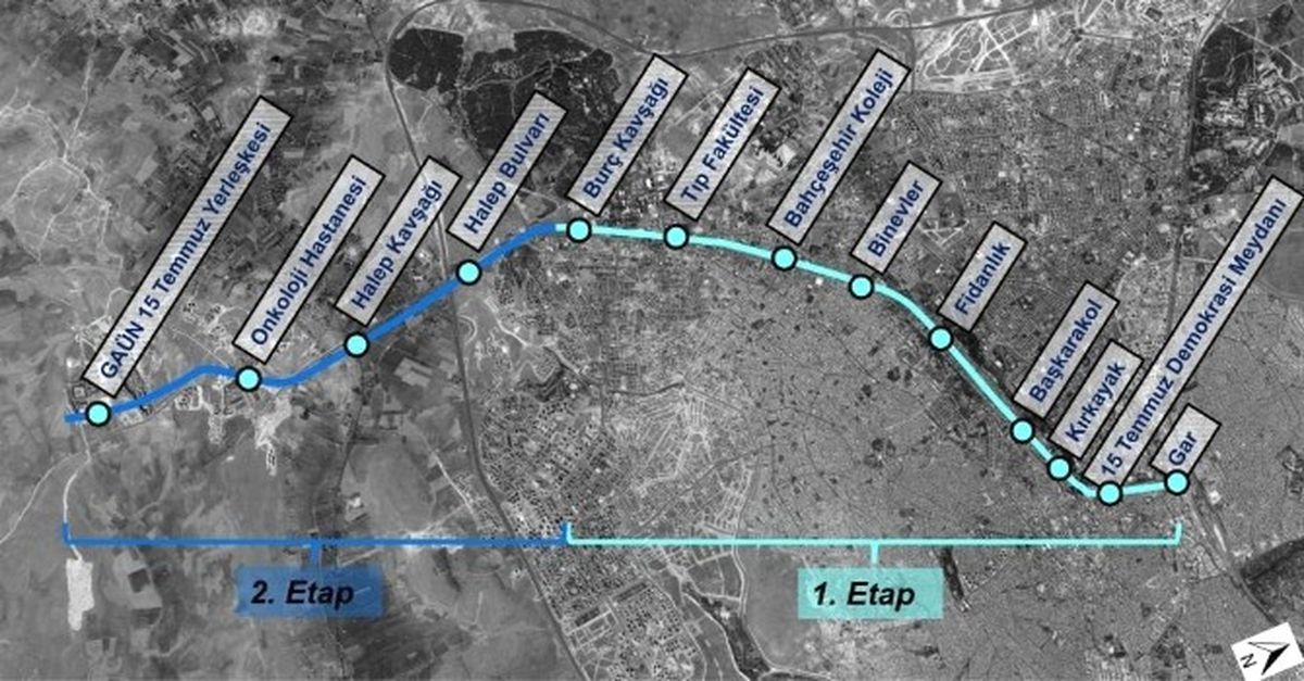 Gaziantep\'e Metro Yapımı İçin Çalışmalar Hızlandırıldı