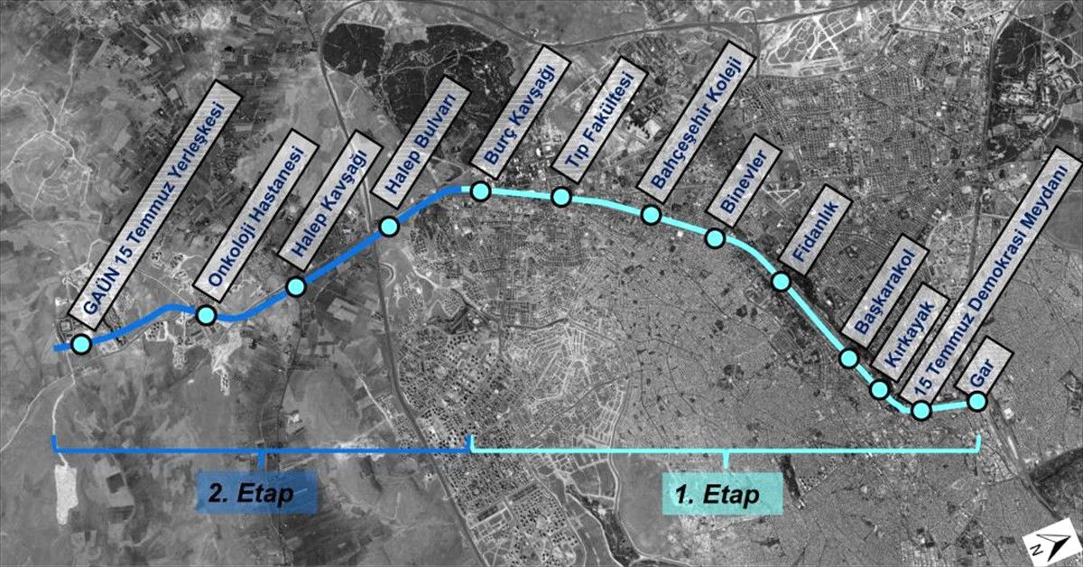 Gaziantep Metrosu Çalışmaları