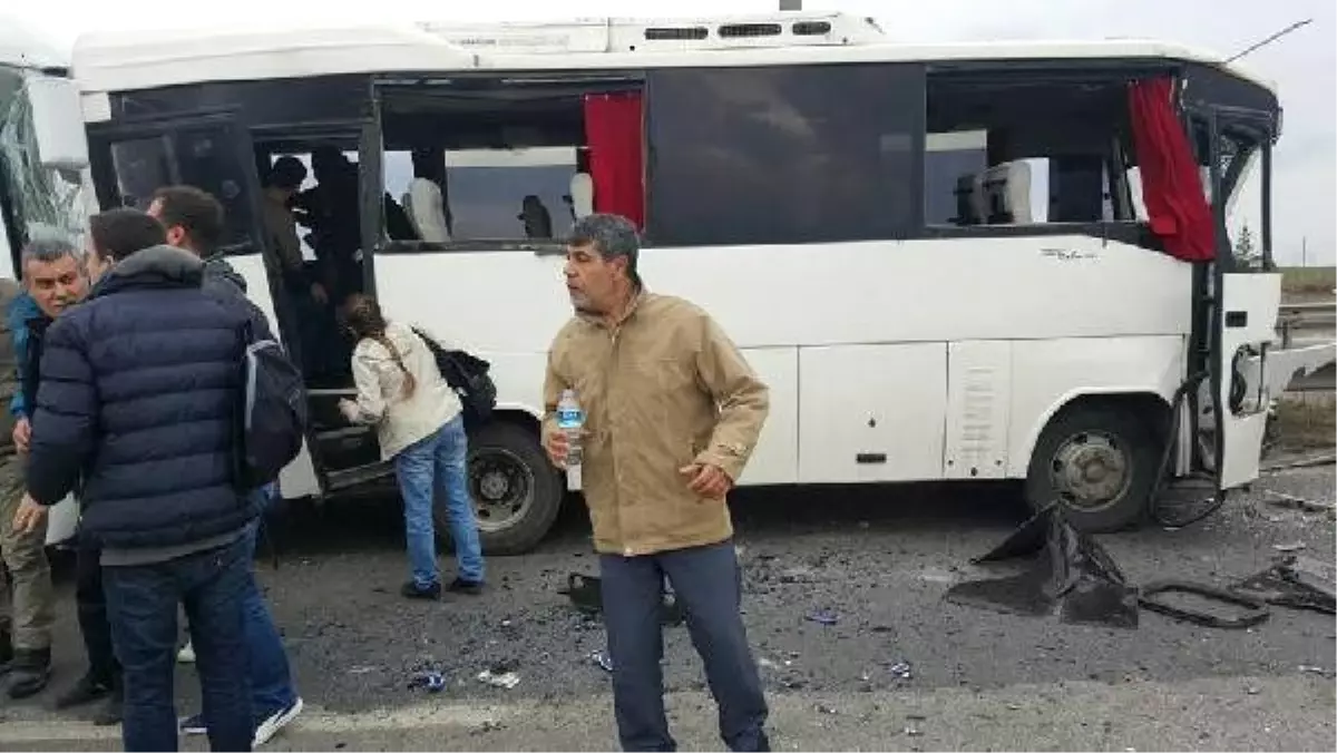 Lüleburgaz\'da Zincirleme Kaza: 29 Yaralı