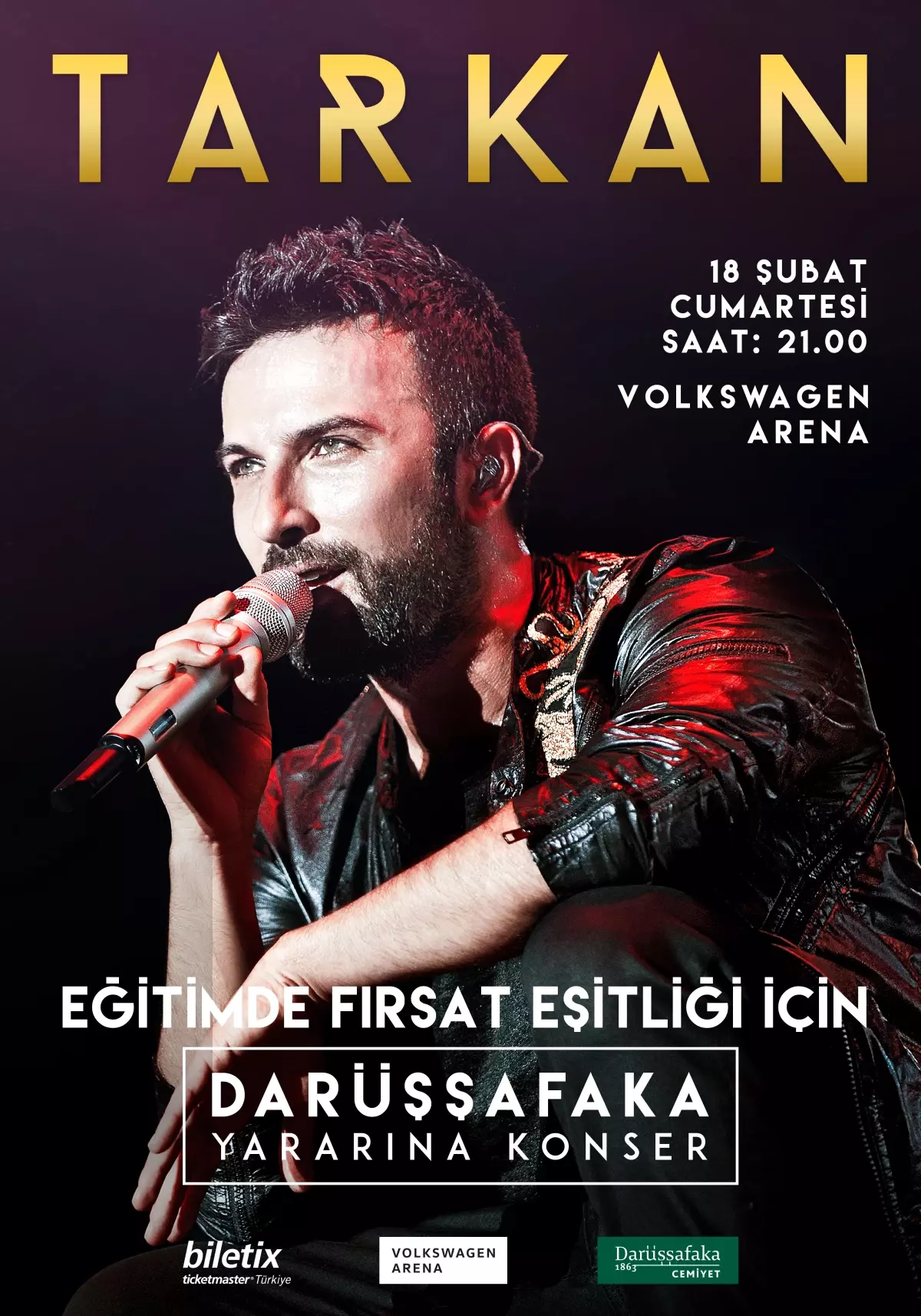 TARKAN\'ın"Eğitimde Fırsat Eşitliği" konseri biletleri tükendi