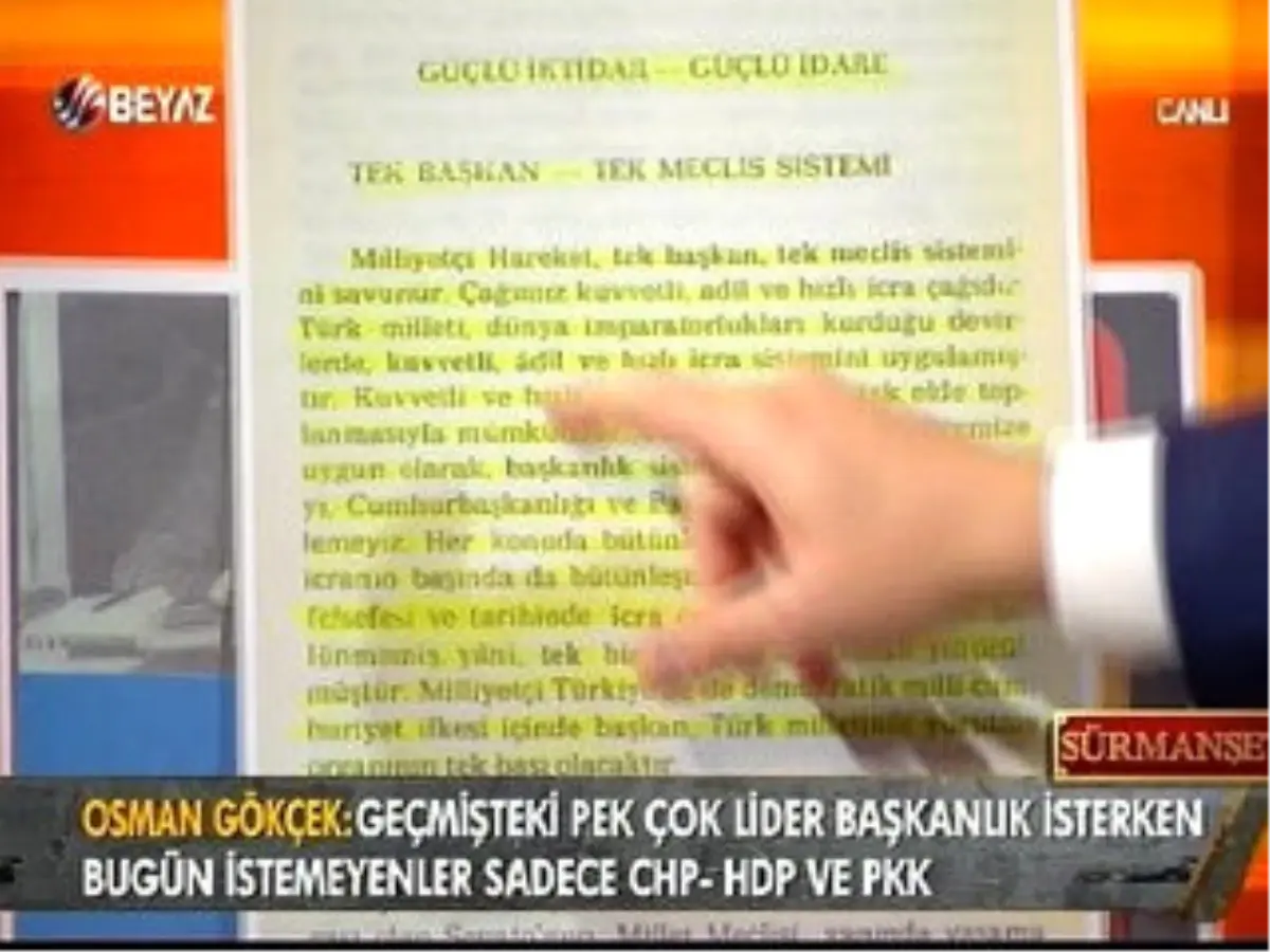 Alparslan Türkeş\'in 9 Işık Kitabında Başkanlık Açıklaması-1