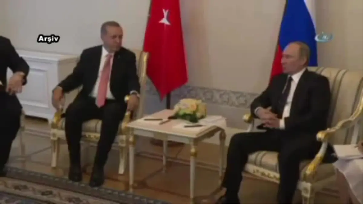 Cumhurbaşkanı Recep Tayyip Erdoğan Ile Rusya Federasyonu Başkanı Vladimir Putin Arasında Bugün Bir...