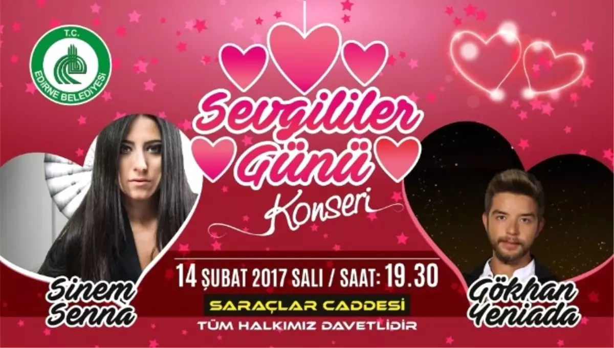 Edirne Belediyesi\'nden Sevgililer Günü Konseri