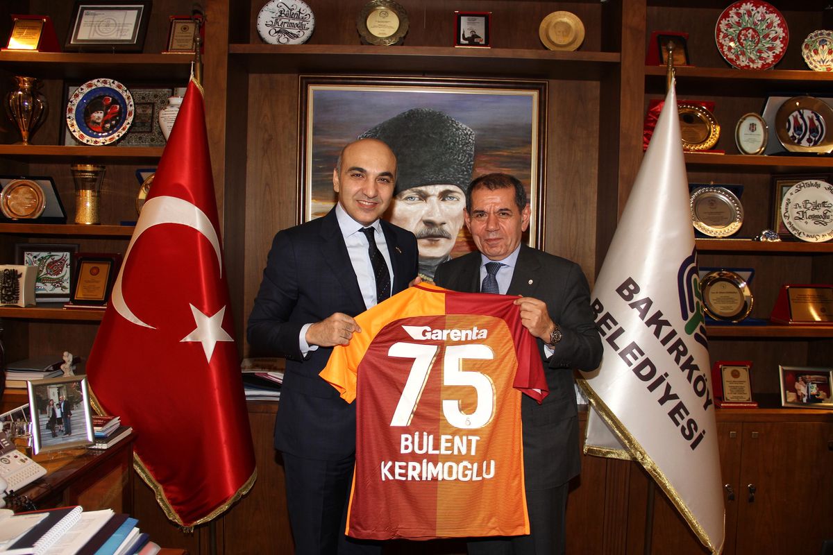G.Saray Başkanı Dursun Özbek\'ten, Bakırköy Belediye Başkanı\'na Ziyaret