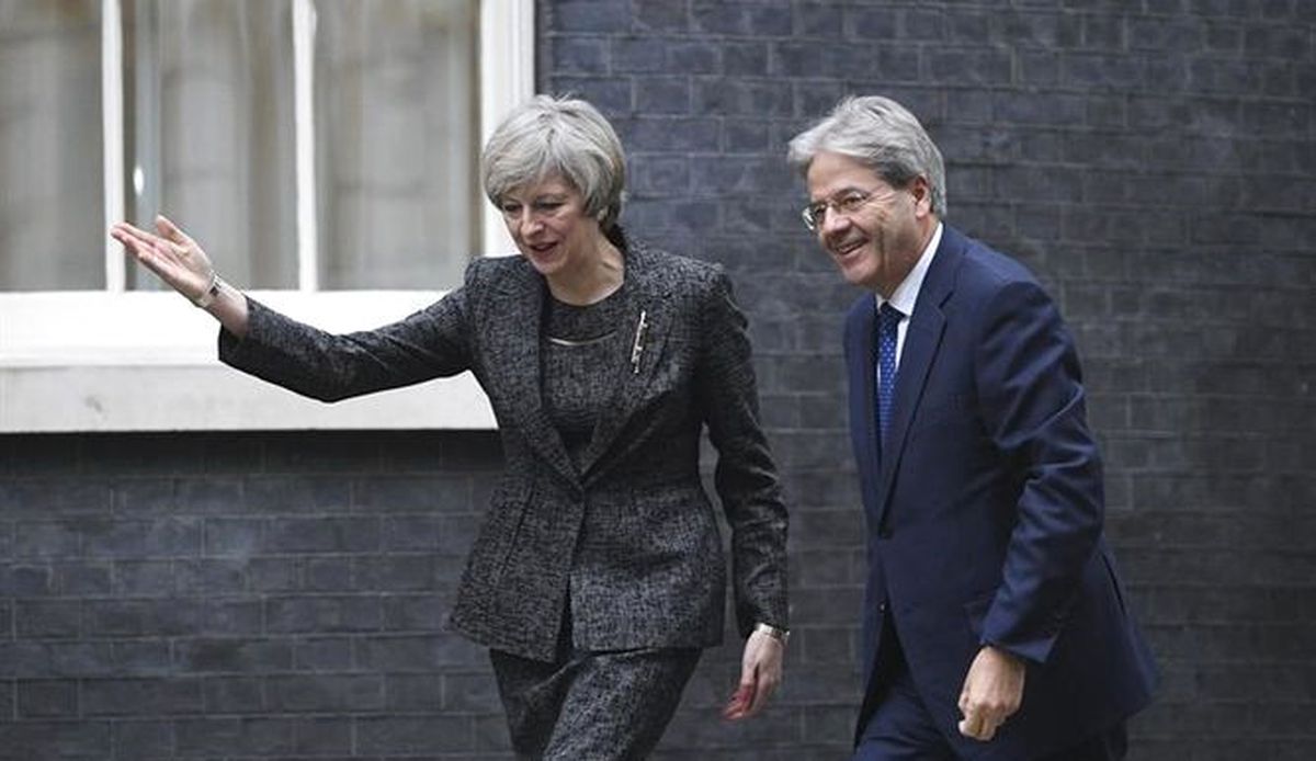 May-Gentiloni Ortak Basın Toplantısı