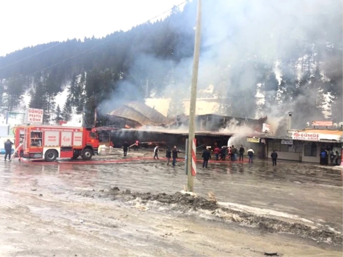 Trabzon\'da Dinlenme Tesisinde Yangın