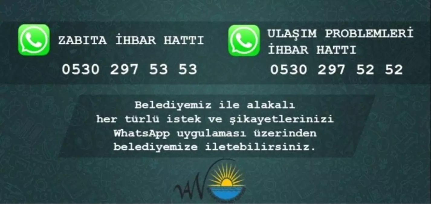 Van Büyükşehir Belediyesinden Whatsapp Hattı