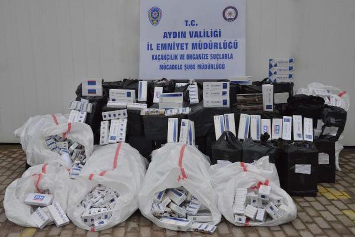 Aydın\'da Kaçak Sigara Ele Geçirildi