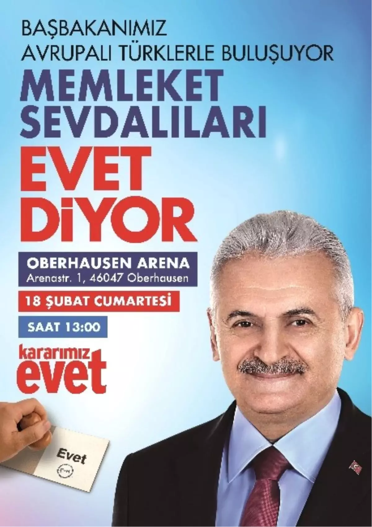 Başbakan Yıldırım Almanya\'ya "Evet" Demeye Gidecek