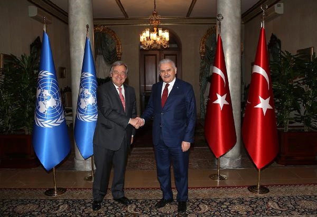 Başbakan Yıldırım BM Genel Sekreteri Guterres ile Görüştü(1)