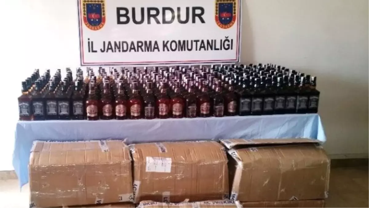 Burdur\'da Kaçak İçki Operasyonu