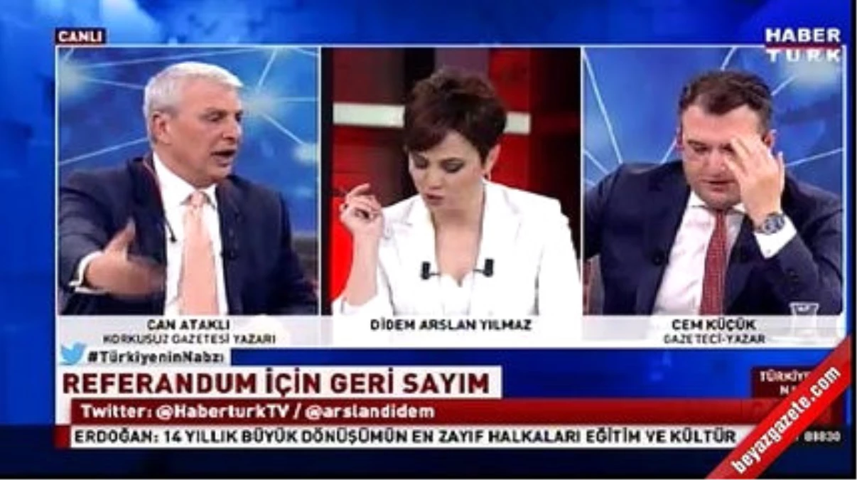 Cem Küçük\'le Can Ataklı\'nın Canlı Yayın Kavgası