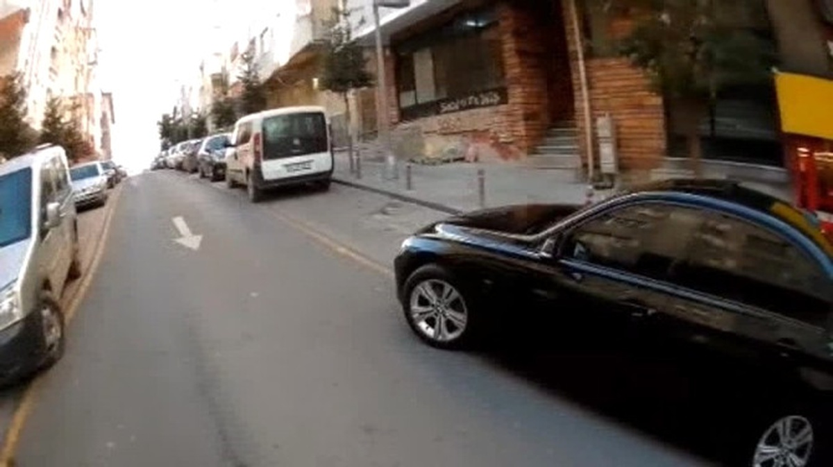 Güngören\'de Motosiklet Kazası Kamerada