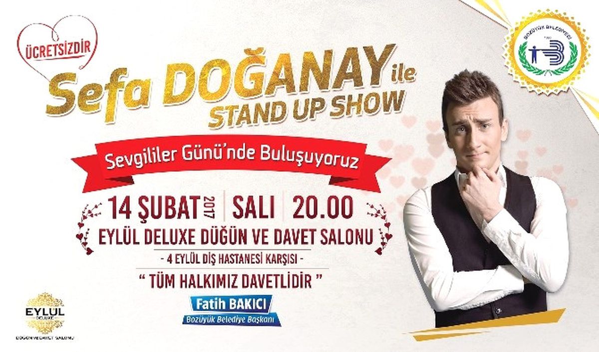 Sefa Doğanay, Sevgililer Günü\'nde Bozüyüklü Hayranlarıyla Buluşacak