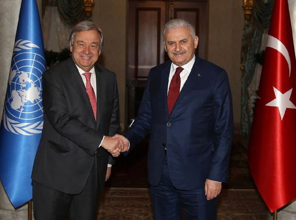 Başbakan Yıldırım BM Genel Sekreteri Guterres ile Görüştü (2)