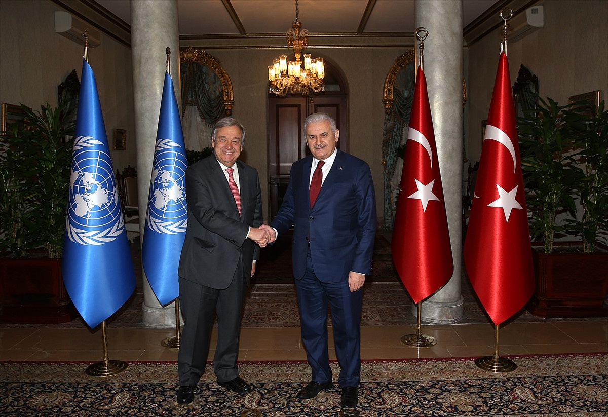 Başbakan Yıldırım BM Genel Sekreteri Guterres ile Görüştü (3)