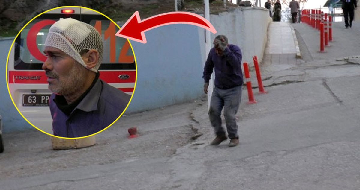 Damdan Düşen Demir Ustası Hastaneye Koşarak Geldi