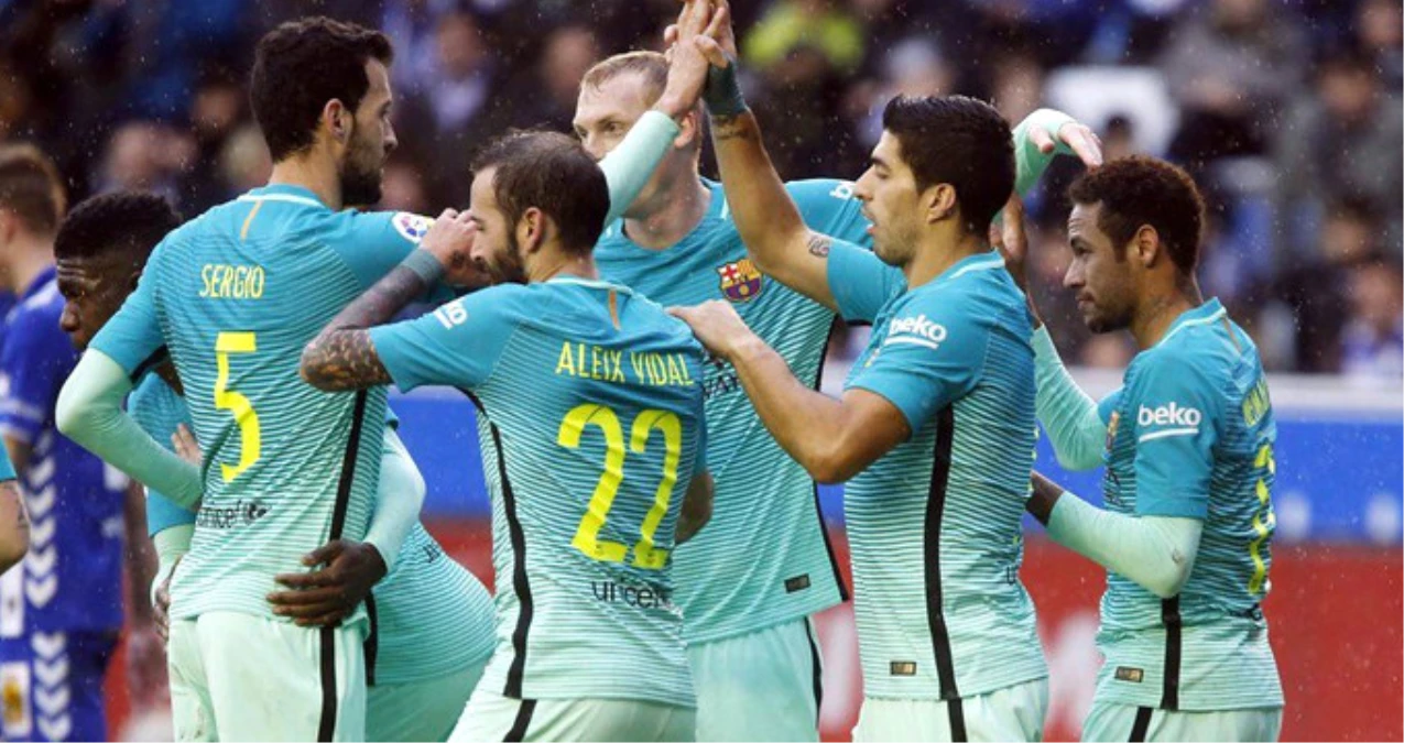 İspanya Ligi\'nde Barcelona, Alaves\'i 6-0 Yendi
