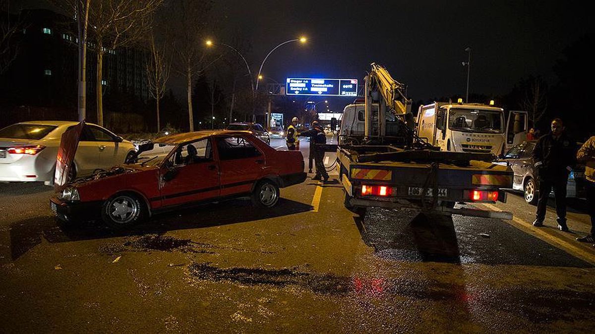Başkentte Zincirleme Trafik Kazası