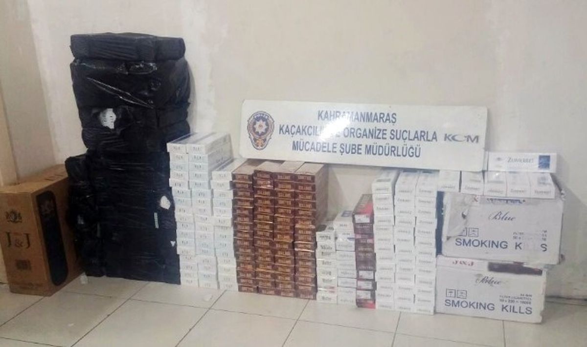 Kahramanmaraş\'ta 4 Bin Paket Kaçak Sigara Ele Geçirildi