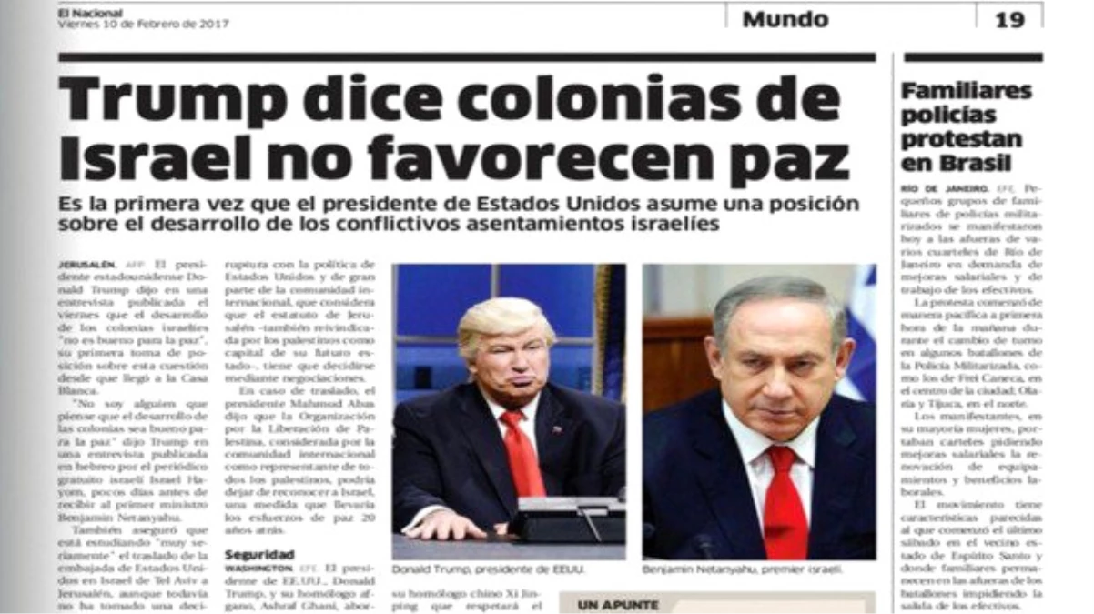 Yanlış Trump Fotoğrafı Kullanan El Nacional, Özür Diledi