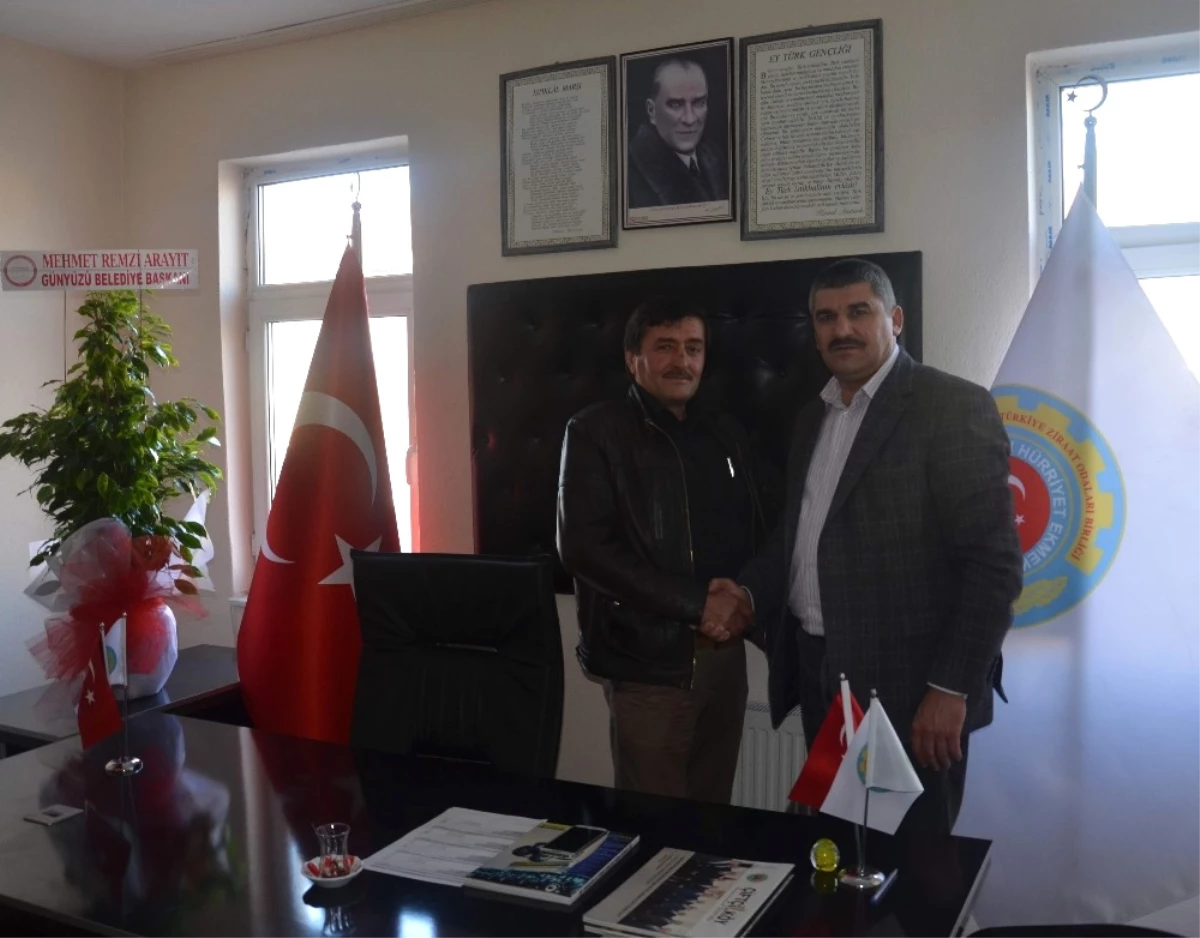 Başkan Arayıt\'tan Yeni Ziraat Odası Başkanı Özkara\'ya Ziyaret