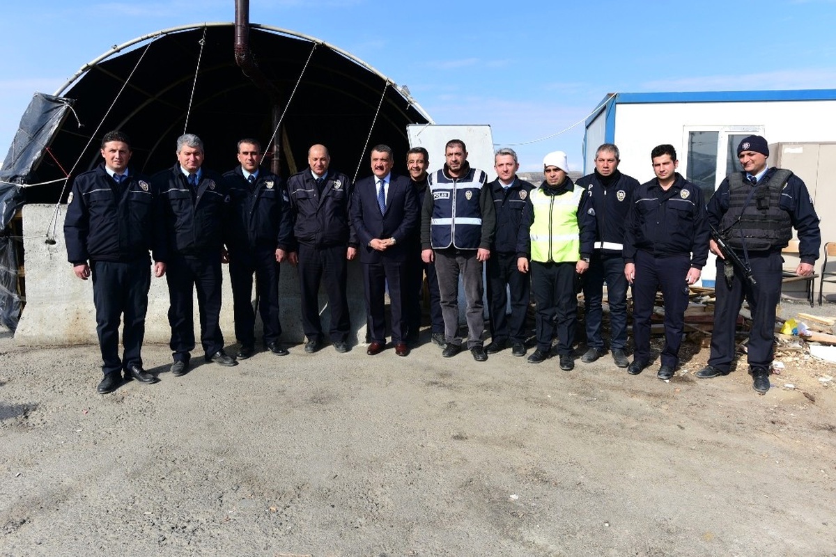 Başkan Gürkan\'dan Güvenlik Güçlerine Ziyaret