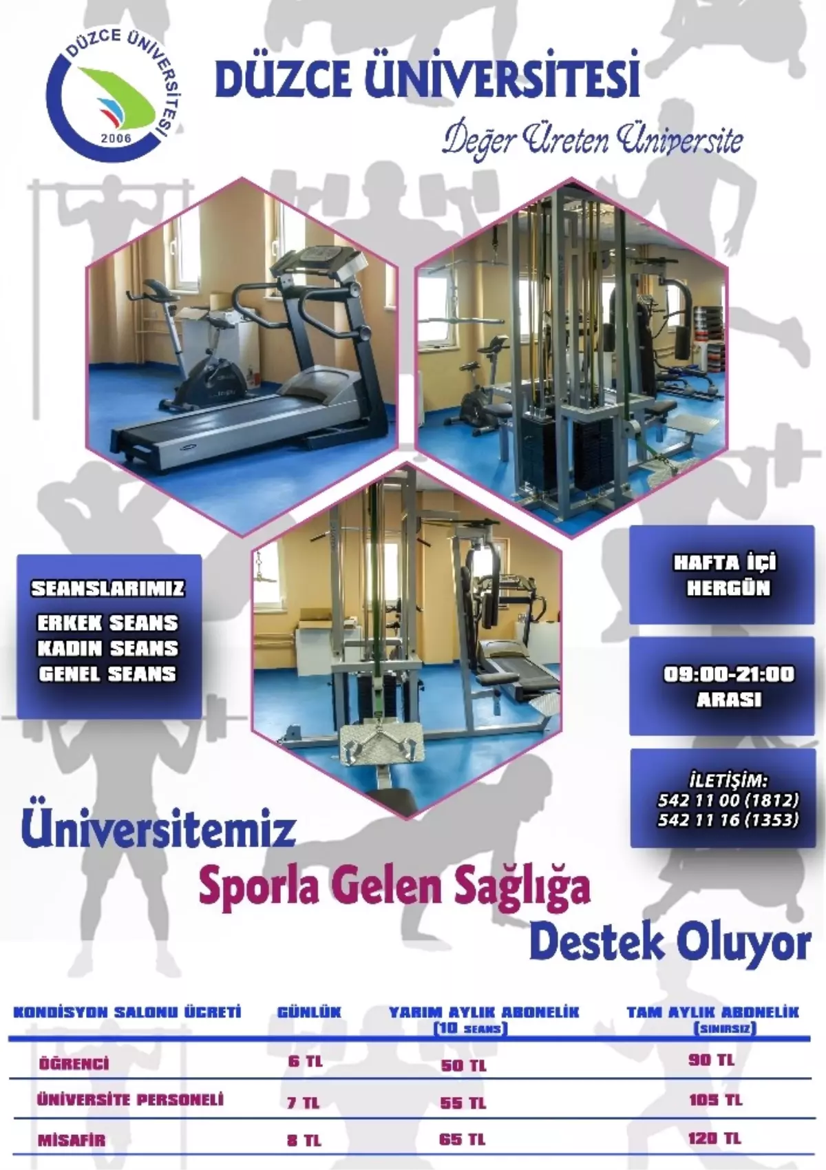 Düzce Üniversitesi Spor Tesislerini Vatandaşların Hizmetine Sunuyor