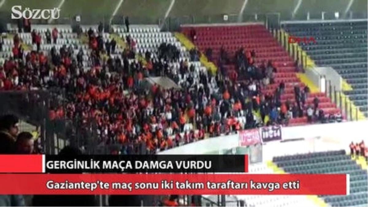 Gaziantepspor-Adanaspor Maçında Büyük Gerginlik