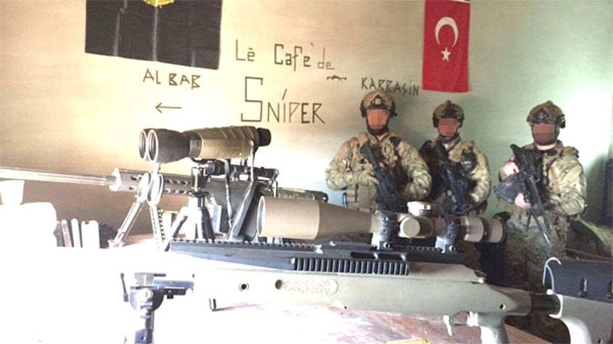 Türk Sniper\'ların El Bab\'daki Karargahı Görüntülendi