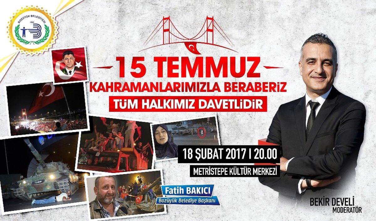 Bozüyük\'te "15 Temmuz Kahramanlarımızla Beraberiz" Adlı Söyleşi Programı Düzenlenecek