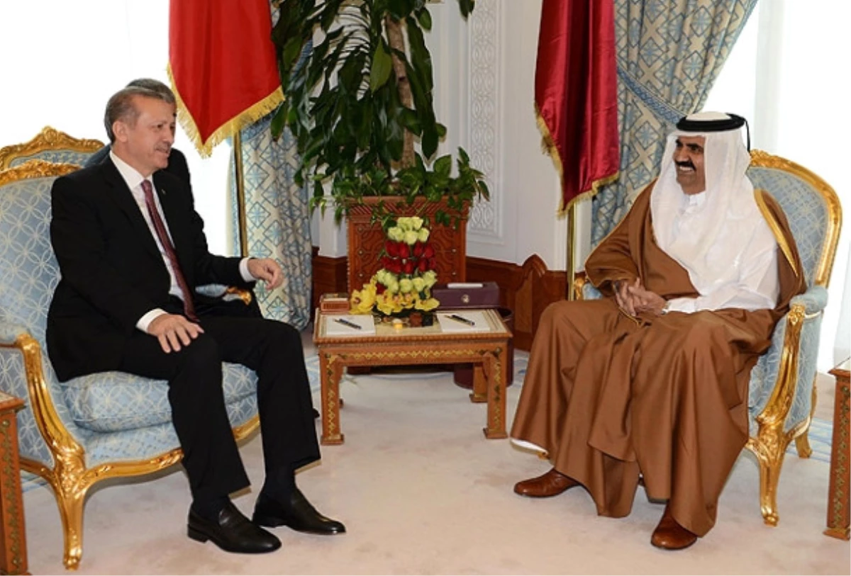 Cumhurbaşkanı Erdoğan, Katar Emiri Al-Sani ile Görüştü